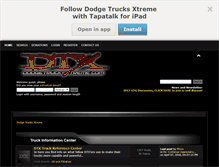 Tablet Screenshot of dodgetrucksxtreme.com